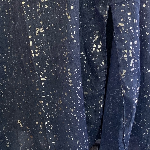 Blue Ombre Sparkle Large Scarf Wrap - Picture 4 of 4